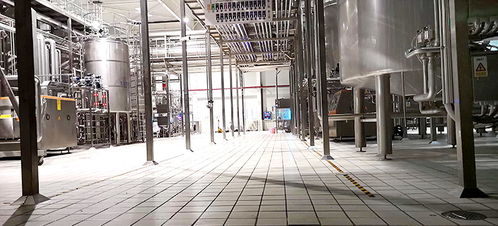 云南伊利乳業(yè)生產(chǎn)線設(shè)備品質(zhì)升級,康平地面安全保護(hù)角應(yīng)用云南伊利工廠